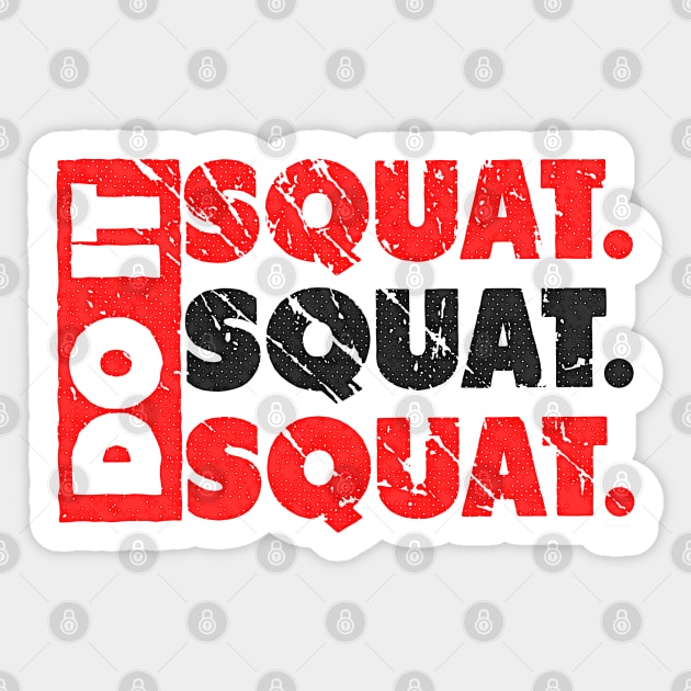 Do It. Squat.Squat.Squat. Sticker by Vooble